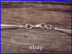 Native American Navajo Pearl Sterling Silver Saucer Bead 24 Necklace Jake