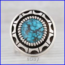 Native American Navajo Royston Turquoise Ring Sterling Silver Size 7 Hodgins