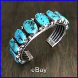 Native American Navajo Sleeping Beauty Turquoise Cuff Bracelet. NO RESERVE