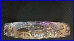 Native American Navajo Sterling Silver STORYTELLER Bracelet by T A Begay