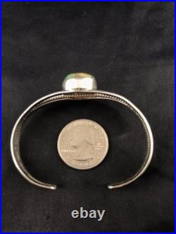 Native American Navajo Turquoise Bracelet Sterling Silver Handmade 4549 Native American Navajo Turquoise Bracelet Sterling Silver Handmade 4549