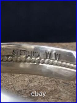 Native American Navajo Turquoise Bracelet Sterling Silver Handmade 4549 Native American Navajo Turquoise Bracelet Sterling Silver Handmade 4549