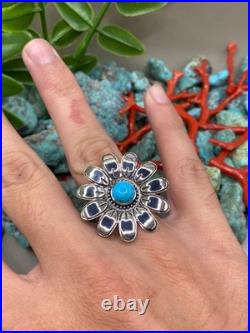 Native American Navajo Turquoise Sterling Silver ring jewelry
