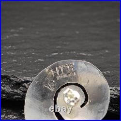 Native American Stamped Swirl Stud Earrings Sterling Silver Native American Stamped Swirl Stud Earrings Sterling Silver