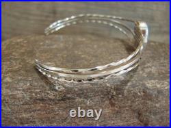 Native American Sterling Silver & Blue Opal Bracelet by Alice Saunders