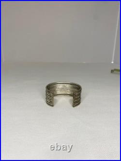 Native American Sterling Silver Cuff Bracelet Elaine Tahe