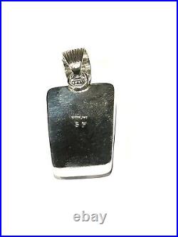 Native American Sterling Silver Handmade Navajo White Buffalo Pendant