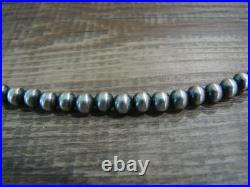 Native American Sterling Silver Navajo Pearl 28 Necklace Jake
