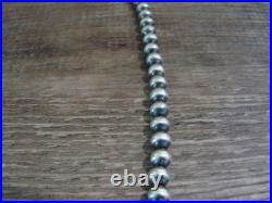 Native American Sterling Silver Navajo Pearl 28 Necklace Jake