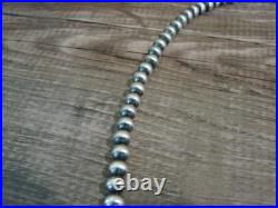 Native American Sterling Silver Navajo Pearl 28 Necklace Jake