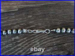 Native American Sterling Silver Navajo Pearl 28 Necklace Jake
