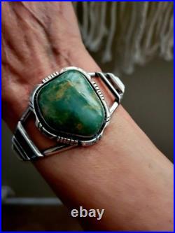 Native American Sterling Silver Turquoise Bracelet