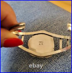 Native American Sterling Silver Turquoise Bracelet