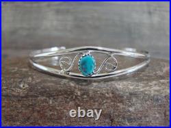 Native American Sterling Silver & Turquoise Bracelet by Lincoln
