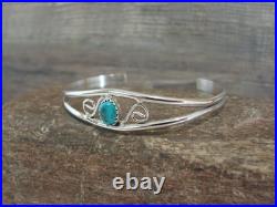 Native American Sterling Silver & Turquoise Bracelet by Lincoln