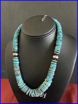 Native American Sterling Silver Turquoise Necklace