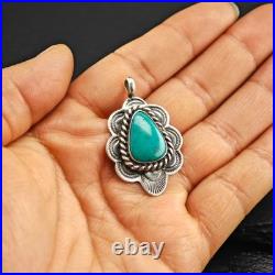 Native American Turquise Pendant Sterling Silver
