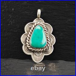 Native American Turquise Pendant Sterling Silver