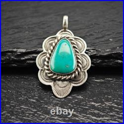 Native American Turquise Pendant Sterling Silver