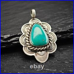 Native American Turquise Pendant Sterling Silver Native American Turquise Pendant Sterling Silver