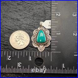 Native American Turquise Pendant Sterling Silver