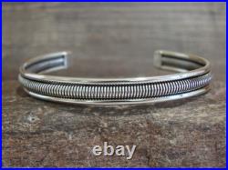 Native American Twisted Sterling Silver Bracelet Cuff by Tahe