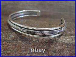 Native American Twisted Sterling Silver Bracelet Cuff by Tahe