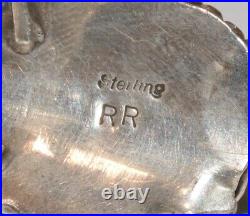 Native Navajo Russ Rockbridge RR Turquoise Sterling Silver Ring! Size 7.5! (N19)