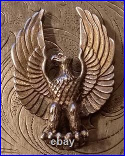 Native Navajo Sterling Silver Eagle Pendant Signed Felix & Jeanne Tsinijinnie