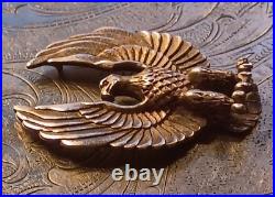 Native Navajo Sterling Silver Eagle Pendant Signed Felix & Jeanne Tsinijinnie