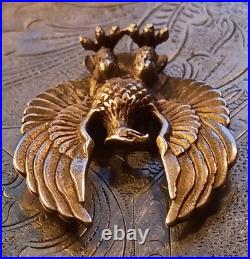 Native Navajo Sterling Silver Eagle Pendant Signed Felix & Jeanne Tsinijinnie