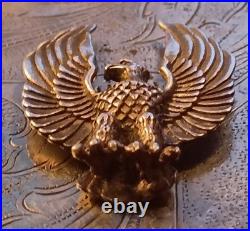 Native Navajo Sterling Silver Eagle Pendant Signed Felix & Jeanne Tsinijinnie