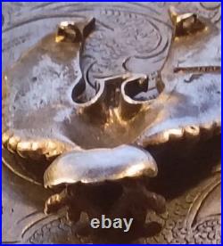 Native Navajo Sterling Silver Eagle Pendant Signed Felix & Jeanne Tsinijinnie