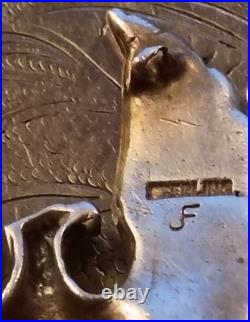 Native Navajo Sterling Silver Eagle Pendant Signed Felix & Jeanne Tsinijinnie Native Navajo Sterling Silver Eagle Pendant Signed Felix & Jeanne Tsinijinnie