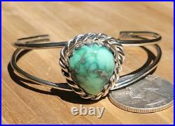 Natural HiGrade Damale Turquoise Sterling Silver Cuff Bracelet 5.5-6 Handmade