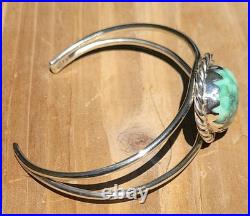 Natural HiGrade Damale Turquoise Sterling Silver Cuff Bracelet 5.5-6 Handmade