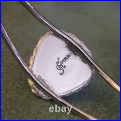 Natural HiGrade Damale Turquoise Sterling Silver Cuff Bracelet 5.5-6 Handmade