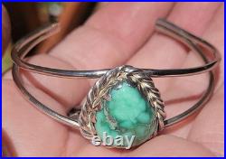 Natural HiGrade Damale Turquoise Sterling Silver Cuff Bracelet 5.5-6 Handmade