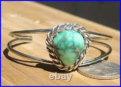 Natural HiGrade Damale Turquoise Sterling Silver Cuff Bracelet 5.5-6 Handmade