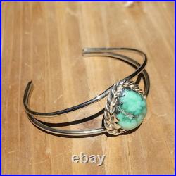 Natural HiGrade Damale Turquoise Sterling Silver Cuff Bracelet 5.5-6 Handmade