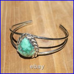 Natural HiGrade Damale Turquoise Sterling Silver Cuff Bracelet 5.5-6 Handmade