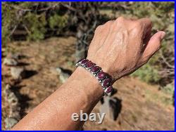 Navajo Bracelet Native American Purple Spiny NA Jewelry Sterling Silver sz 7 Tso