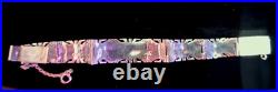 Navajo Confetti Opal Sterling Silver Bracelet Native American Jewelry 8 CW2014