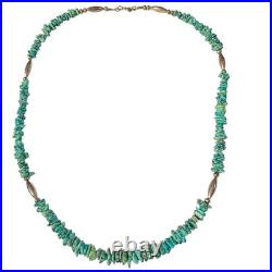 Navajo Darling Darlene Turquoise Sterling Silver Beads Necklace