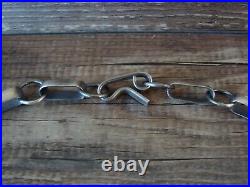 Navajo Hand Made Sterling Silver 24 Link Heavy Chain Link Necklace Yazzie