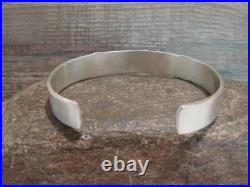 Navajo Hand Stamped Sterling Silver Bracelet by Sandy Bell
