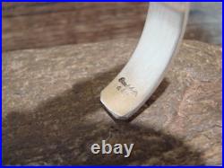 Navajo Hand Stamped Sterling Silver Bracelet by Sandy Bell