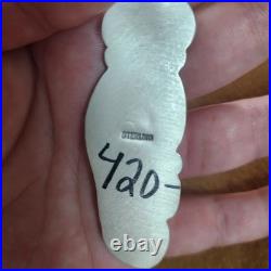 Navajo Handcrafted Turquoise and Sterling Silver Pendant PD2018