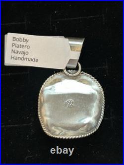 Navajo Handmade Cowboy Hat Pendant by Artist Bobby Platero / Running Bear
