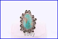 Navajo Handmade Sterling Silver Turquoise Ring